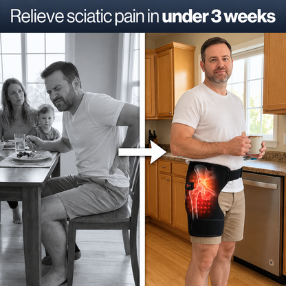 Four therapies, one belt, 15 minutes a day, no appointment.